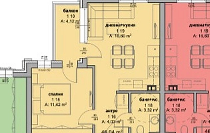 ID 15342 Dwupokojowe mieszkanie w La Mer House Zdjęcie 2