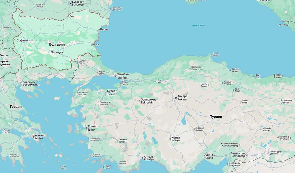 Położenie geograficzne Bułgarii